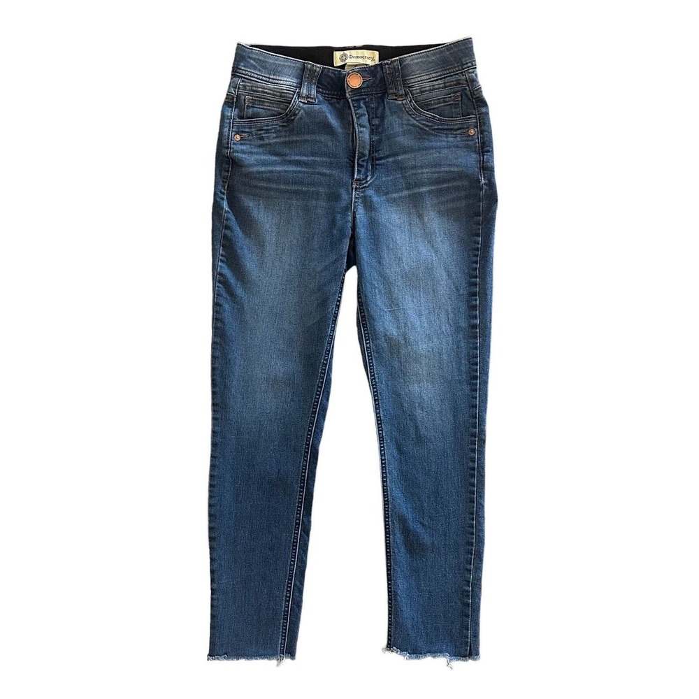 Democracy Ab Technology Jeans Women Size 2 Blue Stretch Denim Mid Rise Skinny